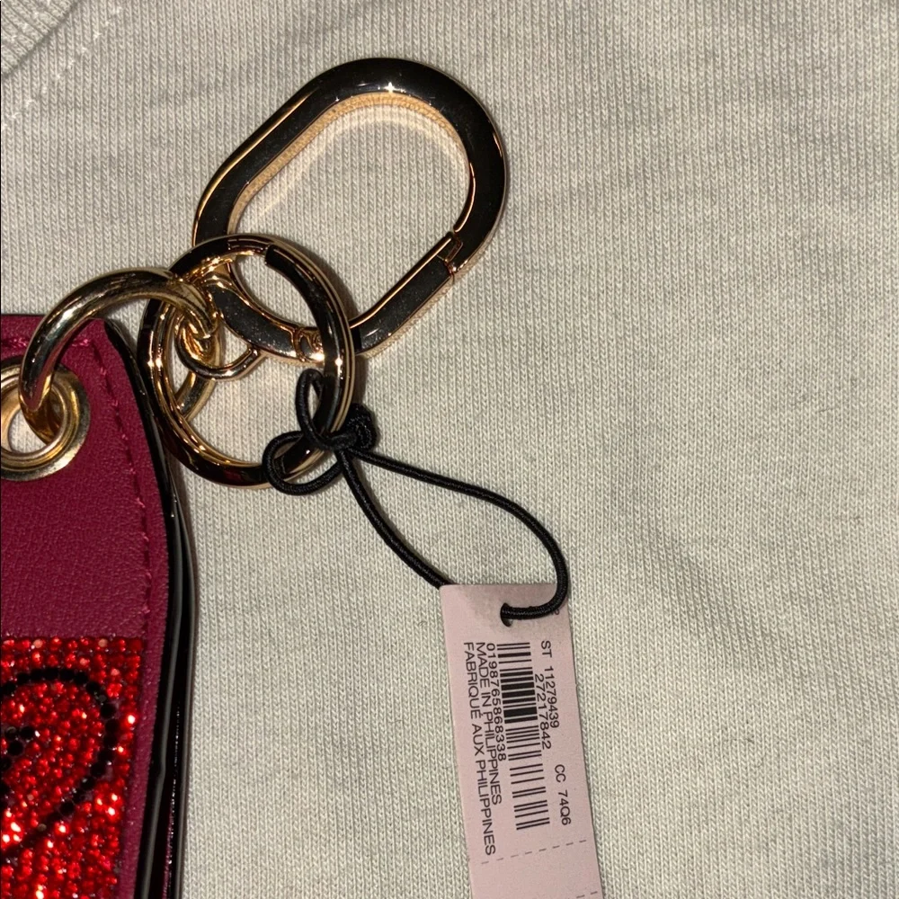 Victoria's Secret Glittery Red Heart Keychain - Picture 8 of 8